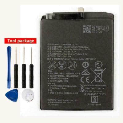 HB356687ECW 3340mA Replacement Battery For Nova 2 Plus / Mate 10 Lite / Honor 7x