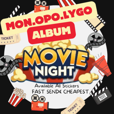 ALL STARS 1-2-3-4-5 STICKERS Movie Night MONO_POLY_MO_-GO INSTANT DELIVER