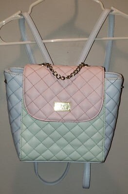 Mint color Betsey Johnson backpack like new BETSEY JOHNSON MINT GREEN BACKPACK | eBay main image 2