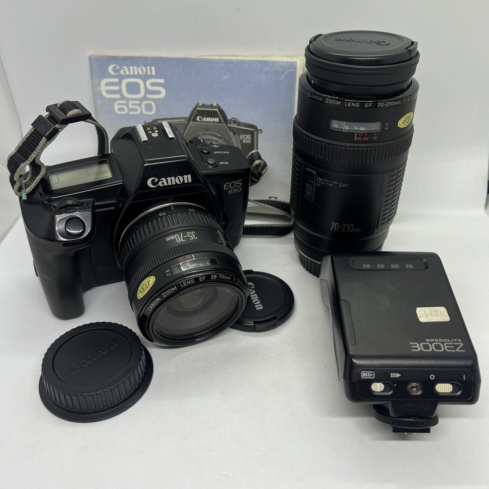 Film Camera Canon T50 35mm Kit With FD Zoom Lens (Renewed) 35mm