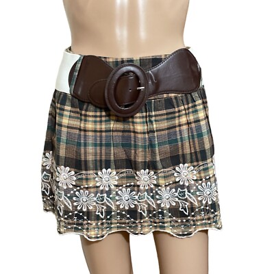 Rue21 Mini Skirt with Embroidery Size Small