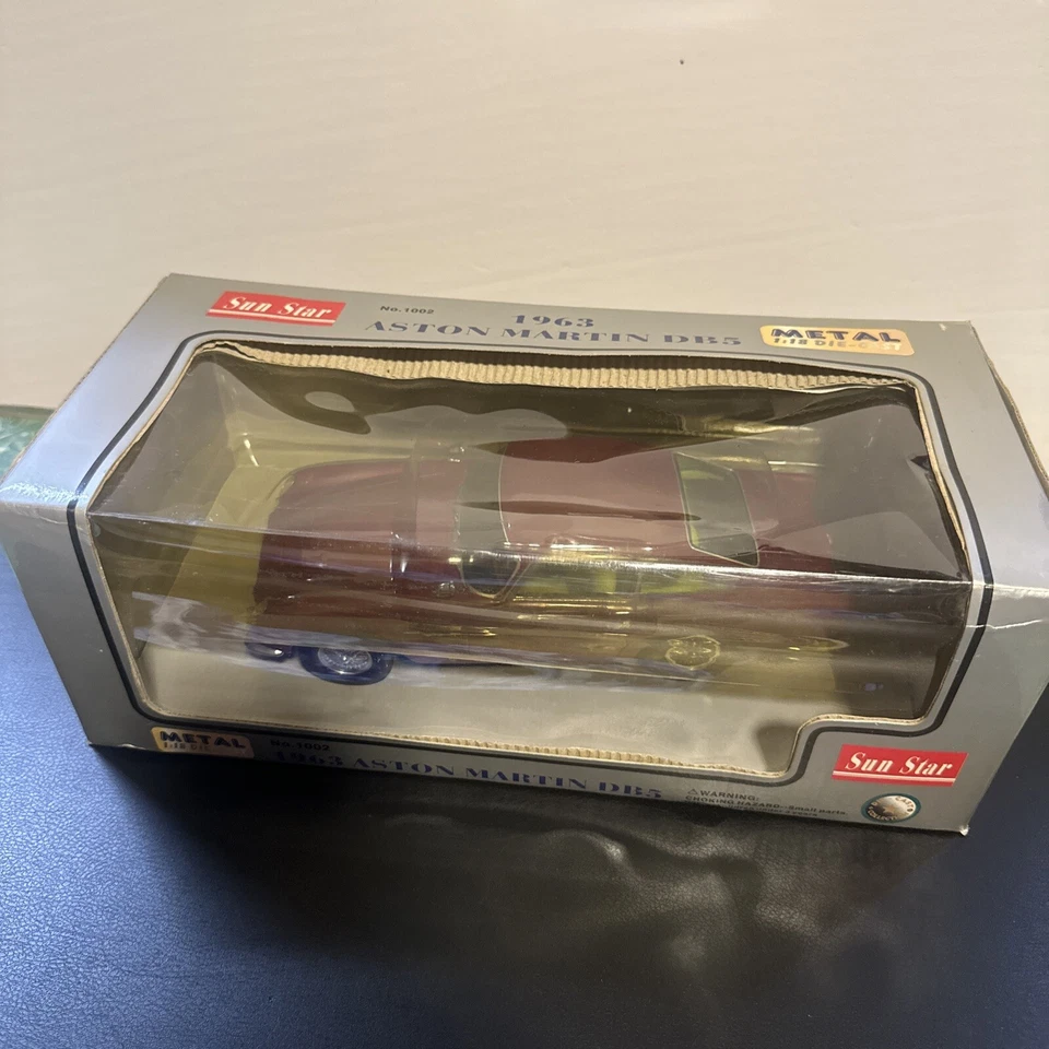 太阳星 1: 18 1963 年阿斯顿马丁 DB5 压铸勃艮第 1002 — 第 4/4 张图片