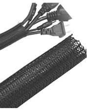 3/4inch  20Ft Braided split Cable Sleeve Cord Organizer Flexible Wire Wrap Cover