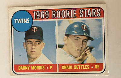 1969 TOPPS BASEBALL #99 TWINS ROOKIES GRAIG NETTLES (NO BLACK LOOP) EX