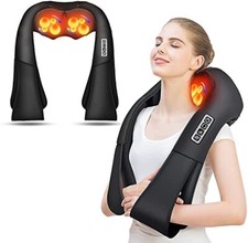Shiatsu Back and Neck Massager, Back Massager Deep Tissue Kneading Massager N...