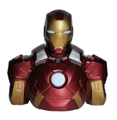  Marvel Comics Iron Man Bust Bank Spardose Figur action Neu