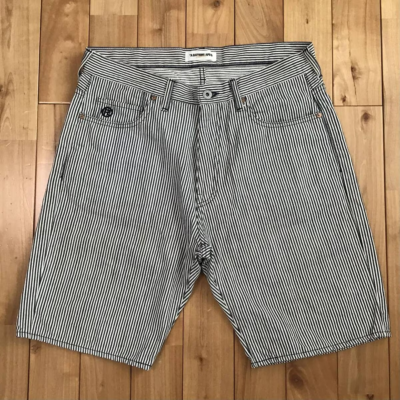 BAPE Champion embroidered hickory shorts NIGO A Bathing Ape Size M
