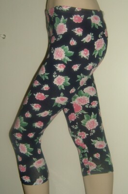 PINOCCHIETTI FUSEAUX PANTALONI LEGGINGS FIORI ROSSOPORPORA S/M NUOVI | eBay