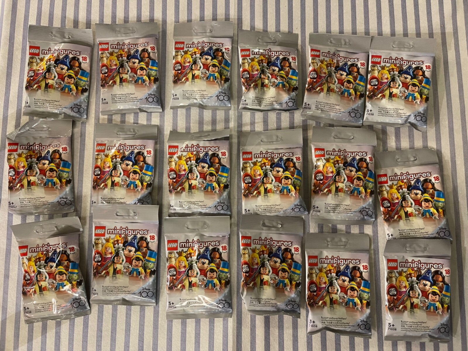 LEGO 71038 - Serie Disney 100 Anni - 18 Minifigures Serie Completa