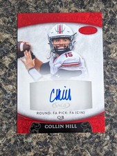 2021 SAGE ASPIRE #ASP-51 COLLIN HILL RED AUTO AUTOGRAPH
