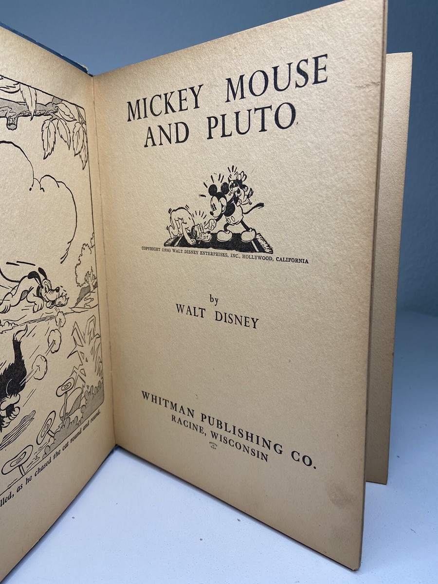 Mickey Mouse and Pluto the Pup HC (1936 Whitman Publishing Co) | eBay