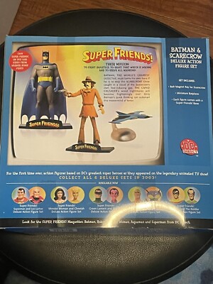 SUPER FRIENDS BATMAN & SCARECROW ACTION FIGURE SET DC DIRECT