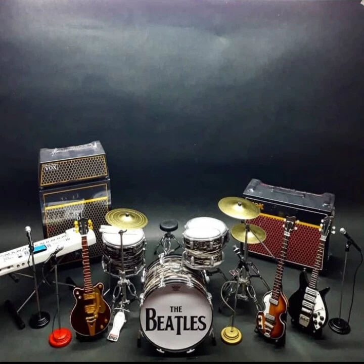 Miniature set drum THE BEATLES Full set concert eBay