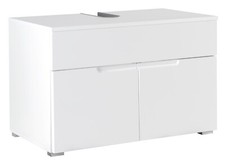 Badmöbel Waschbeckenunterschrank Badschrank Unterschrank Weiß Hochglanz Matt