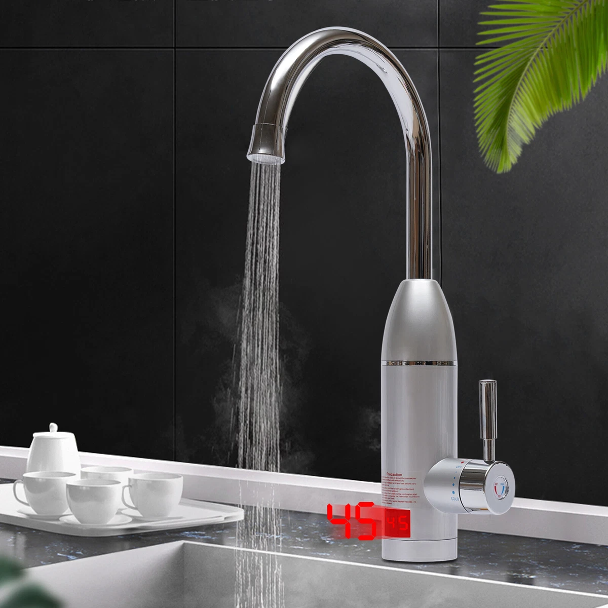 LCD Instant Warm Water Heater Faucet Electric Water Tap Kitchen Bathroom  3000W | eBay