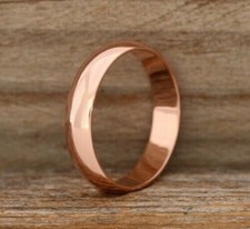 New Arrival Pure Solid Copper Band Wide Handmade Jewelry Making Ring