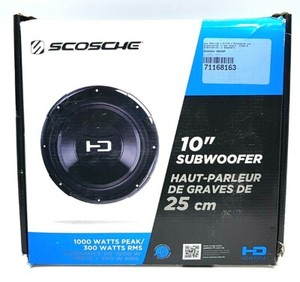 scosche 10 inch subwoofer