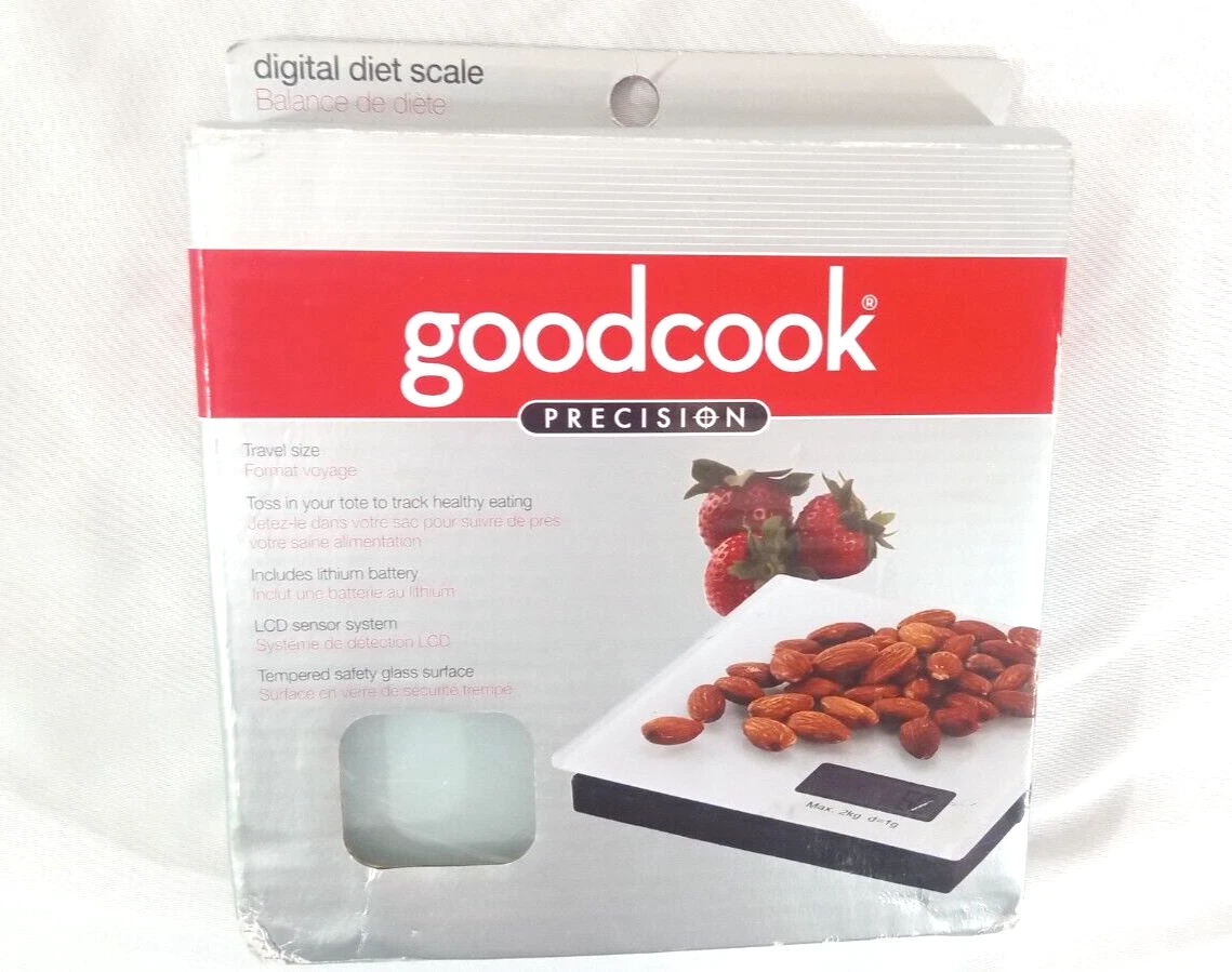 Goodcook Precision Digital Tempered Safety Glass Surface Kitchen Chef Diet Scale