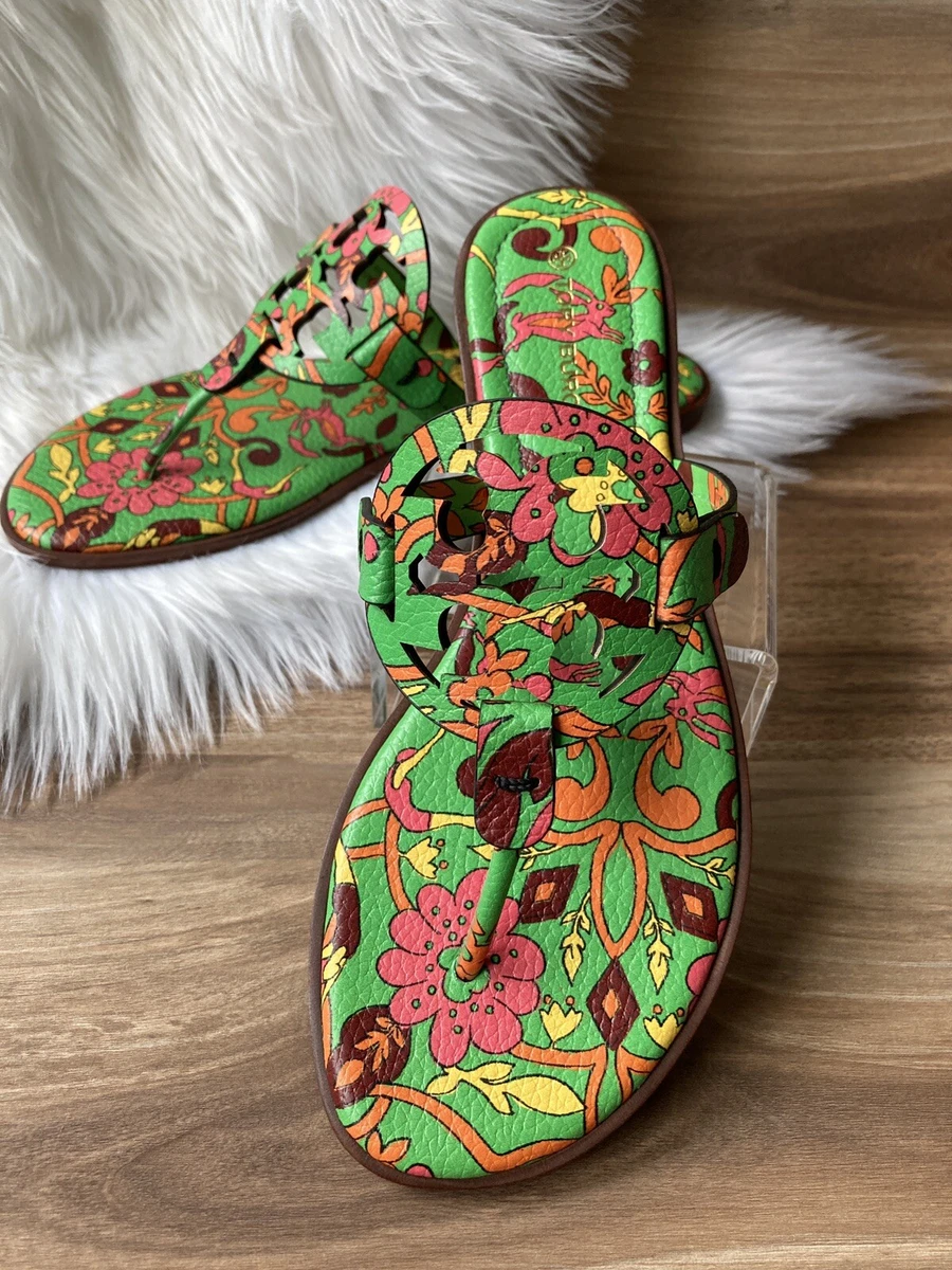 Tory burch miller store sandals green