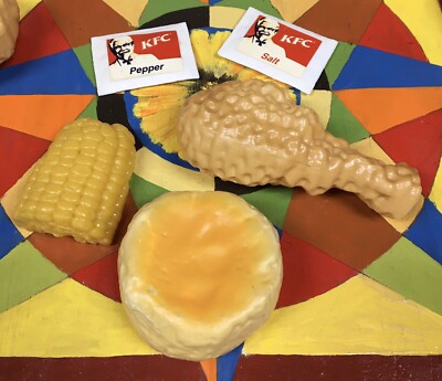 Play Food CHICKEN DINNER Pretend Fun Tike Picnic Kitchen Cooking Boley PFC KFC 8