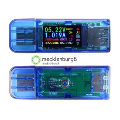 USB 3.0 LCD Voltmeter ammeter voltage current meter multimeter battery charge M