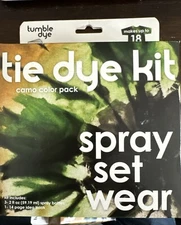 S.E.I. Tumble Dry Camo Tie Dye Kit, Fabric Spray Dye, 3 Colors - NEW