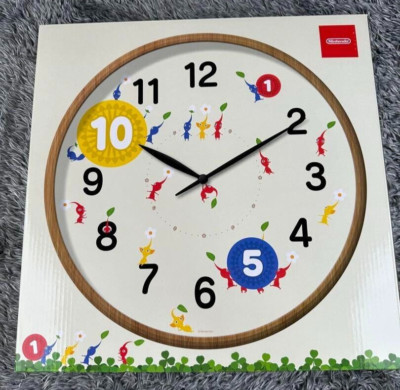 【アキ】ヒスミニ　WALL POCKET & SPECIAL CLOCK Pikmin Wall Clock Nintendo Store Tokyo Limited / Osaka Japan