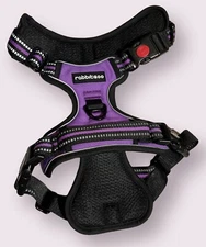 rabbitgoo No Pull Dog Harness Large Adjustable Padded Vest Reflective Purple