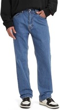 NWT Levi's Mens 505 Regular Fit Blue Jeans Medium Wash Blue Size 42x30 65 JK020