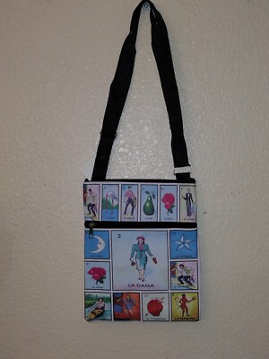 MEXICAN LOTERIA CROSSBODY BAG  BOLSA LOTERIA MEXICANA  LA DAMA LOTERIA BAG