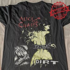 Alice In Chains Dirt Album Tour Cotton T Shirt S-5XL Short Sleeve Men MI736