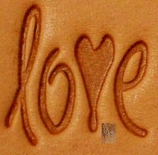 CRAFTOOL - TANDY LEATHER 3D STAMP - 8675 - LOVE - 8675-00 - NEW