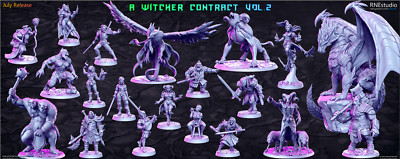 Rn Studio A Witcher Contract Vol.2 3D Printing Statuettes