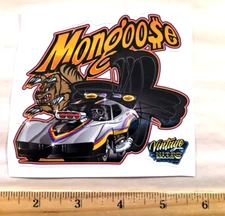 Tom "THE MONGOOSE" McEwen Mongoose  1978 English Leather Silver CORVETTE Decal