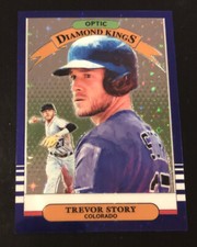 2019 Donruss Optic Purple Stars Prizm TREVOR STORY Diamond Kings #d 49/125!