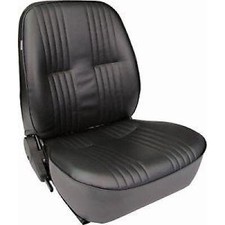 Procar 1400 Series Vintage-style Vinyl Low Back Seat Driver Side Black Procar 1400 Series Vintage-style Vinyl Low Back Seat Driver Side Black