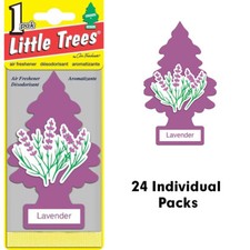 Little Trees Lavender Scent Car  Home Hanging Air Fresheners, 24 Pcs