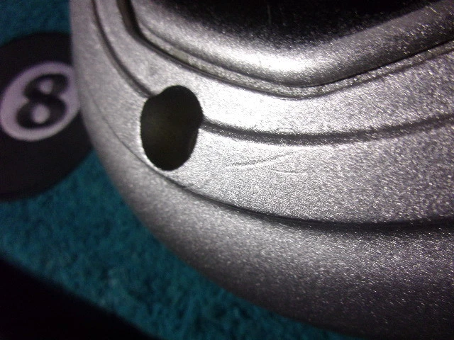 QTY: x1 Metallic Silver Lincoln Wheel Center Cap Aftermarket-bolt hole. #KM-43 - Image 3 of 4