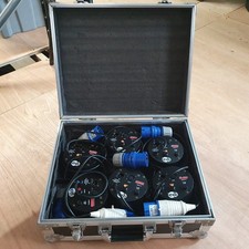 6 LEDJ RGBW LED Uplighters in Road Case Used DJ Equipment Stage Event Lighting