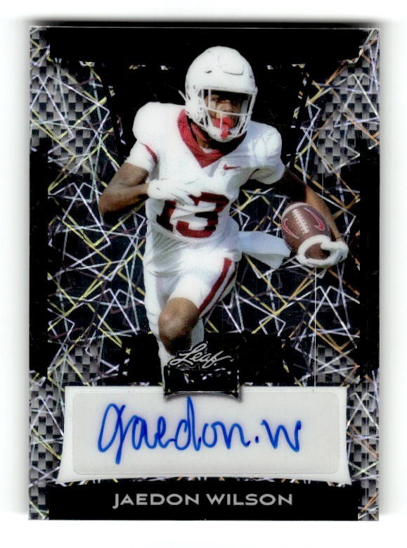 2025 Leaf Metal #BA-JW1 Jaedon Wilson Crystals Blue Autographs #/8