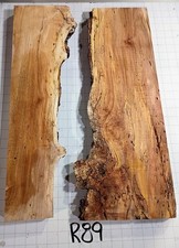 R89 Spalted Maple Burl Live Edge River Tabletop DIY Project 24x18x1