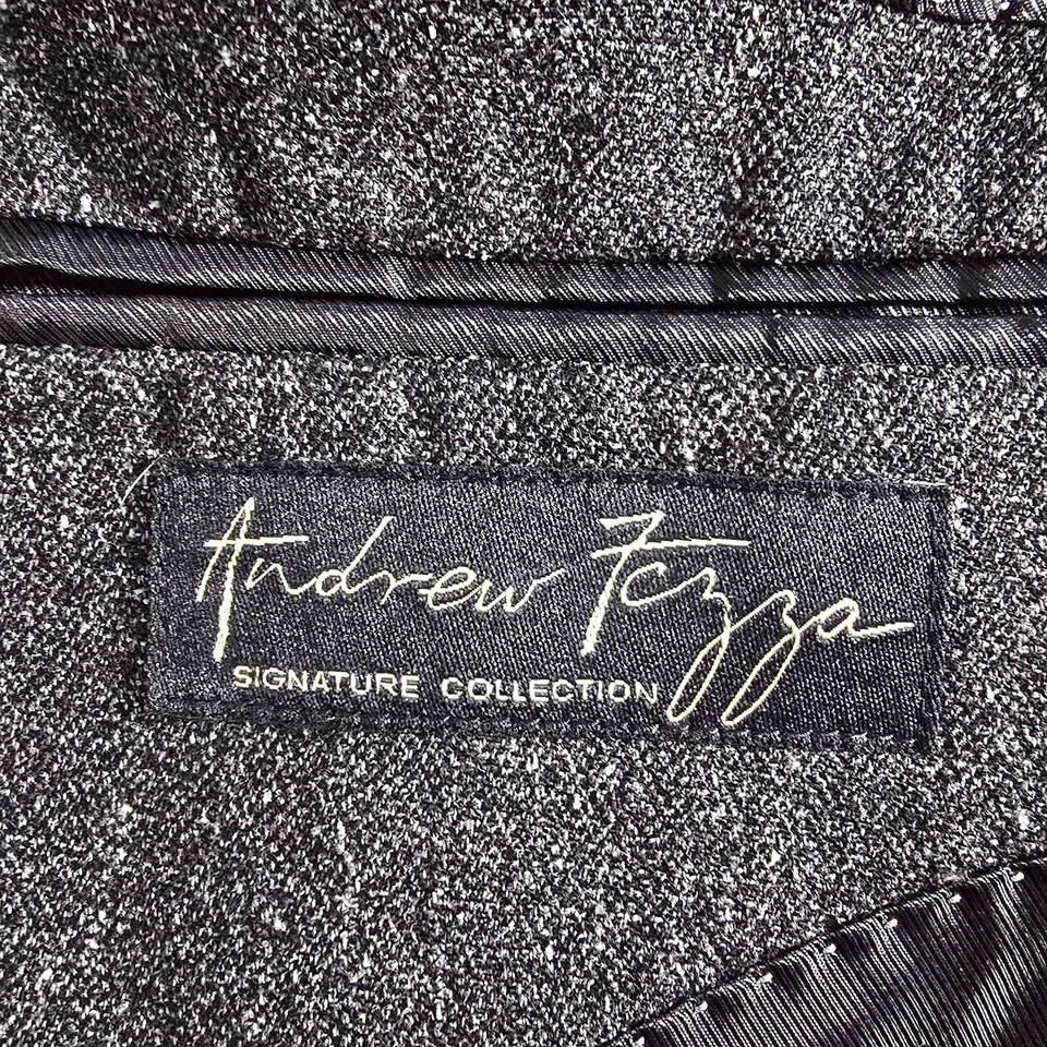 Blazer Andrew Fezza Signature Collection Hombre 40S Gris Carbón Chaqueta 2 Botones Foto 2 de 4