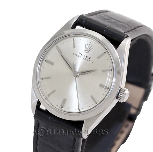 Rolex Oyster Perpetual 5552 Rare Vintage 1960s Stainless 34mm Automatic Cal 1520