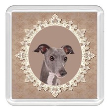 ITALIAN GREYHOUND Dog Acrylic Coaster Novelty Drink Cup Mat Great Gift