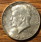 1964 P Kennedy Half Dollar - Extra Fine/AU Quality Coin - FREE SHIPPING