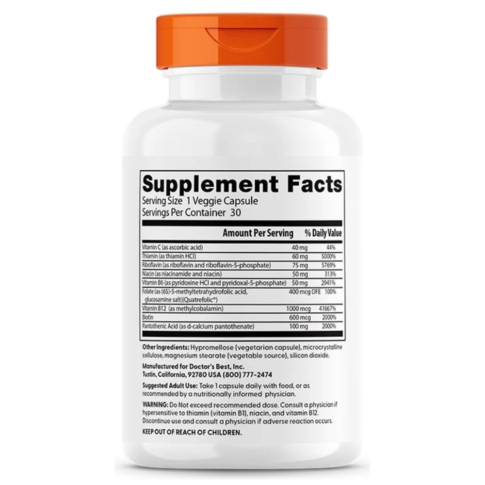 Fatigue chronique et stress ? Fully Active B-Complex 30 gélules apporte la solution
