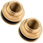 Poppstar 2x Raccord pour Citerne d'eau, 3 Pièces, 3/4 pouce, Laiton