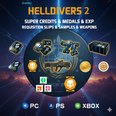 HELL-DIVERS 2 - Farm Fast |SuperCredits |Medals |Samples    | XP |No Login 