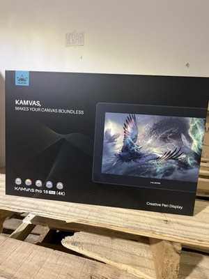 HUION KAMVAS PRO 16 Plus 4K UHD Graphics Drawing Tablet with Screen. Open Box.