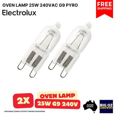 2-pack Halogen Lamp 25W 240VAC G9 for Electrolux EVE626SC Oven | Free Post · OEM